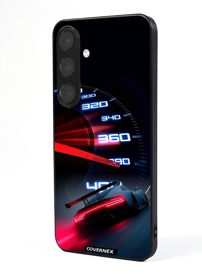 Covernex Samsung Galaxy S25 Plus Protective Case Cover Printed Featuring High Speed Dashboard Neon Racing Speedometer - Image 1